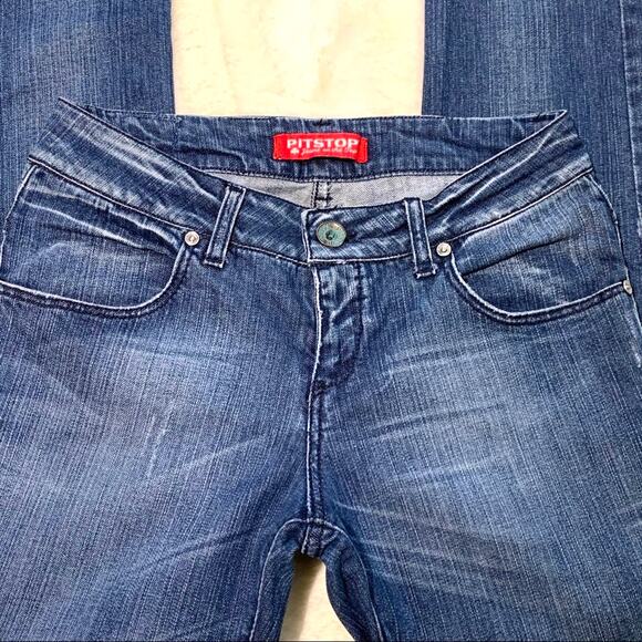 Pit Stop Jeans Distressed light Wash Skinny Jean Size 28 - Picture 2 of 12